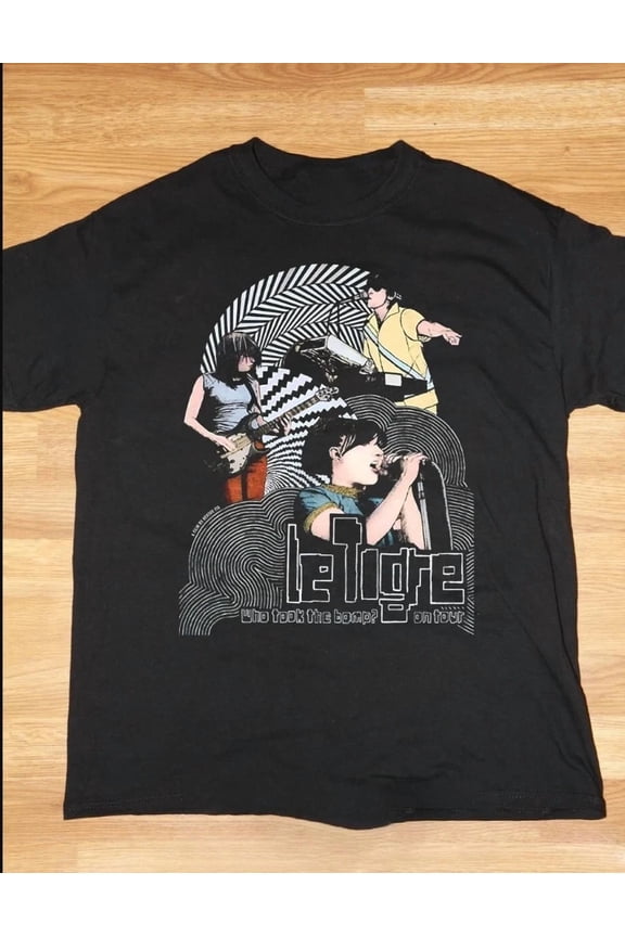 VINTAGE Le Tigre Band Who Took The Bomb T-shirt, size S-5XL