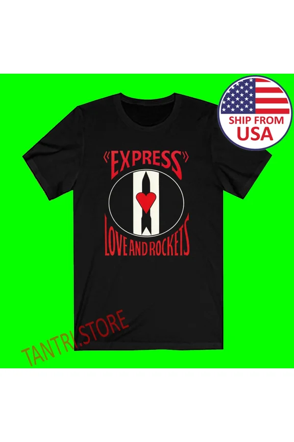 VINTAGE Love And Rockets Express Men's Black T-Shirt Size S to 3XL