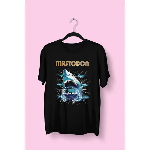 VINTAGE MASTODON Band Men T-shirt Black Short Sleeve Tee All Sizes S to 5XL
