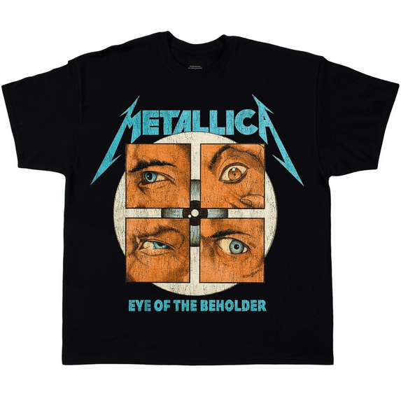 VINTAGE METALICA EYE OF THE BEHOLDER BLACK T-SHIRT S-4XL
