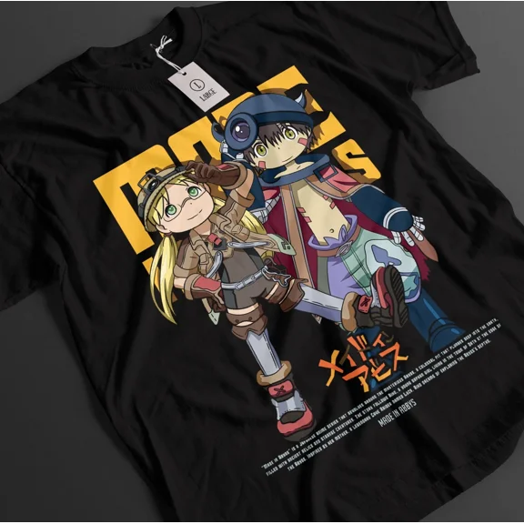 VINTAGE Made In Abyss Shirt Reg Tshirt Riko T-Shirt Nanashi Bondrewd Anime Kawaii Tee