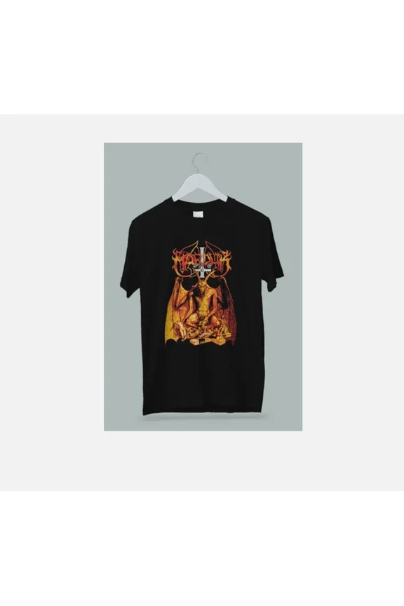 VINTAGE Marduk Swedish Black Metal Band Demongoat T-Shirt S-5XL, Best Gift