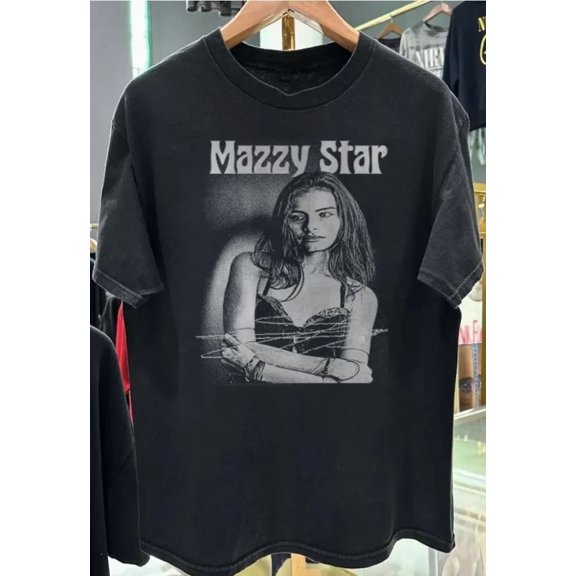 VINTAGE Mazzy Star T shirt Rare Black Short Sleeve Unisex S-5XL