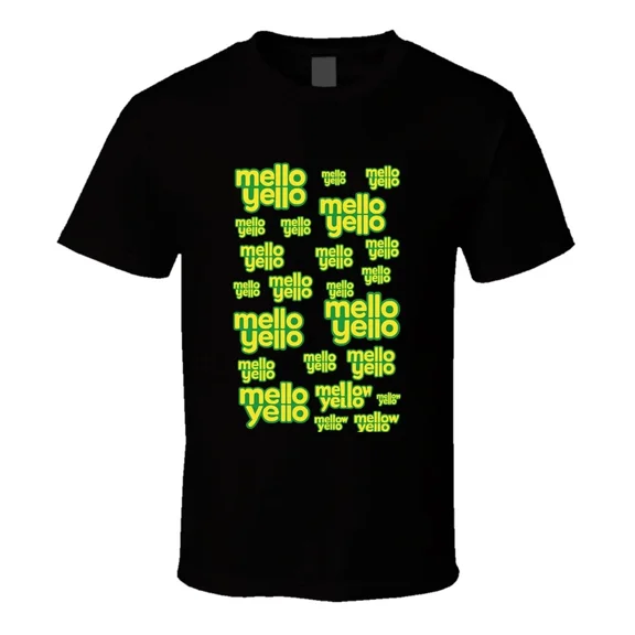 VINTAGE Mello Yellow Beverage Soda Logo Retro 80's T Shirt
