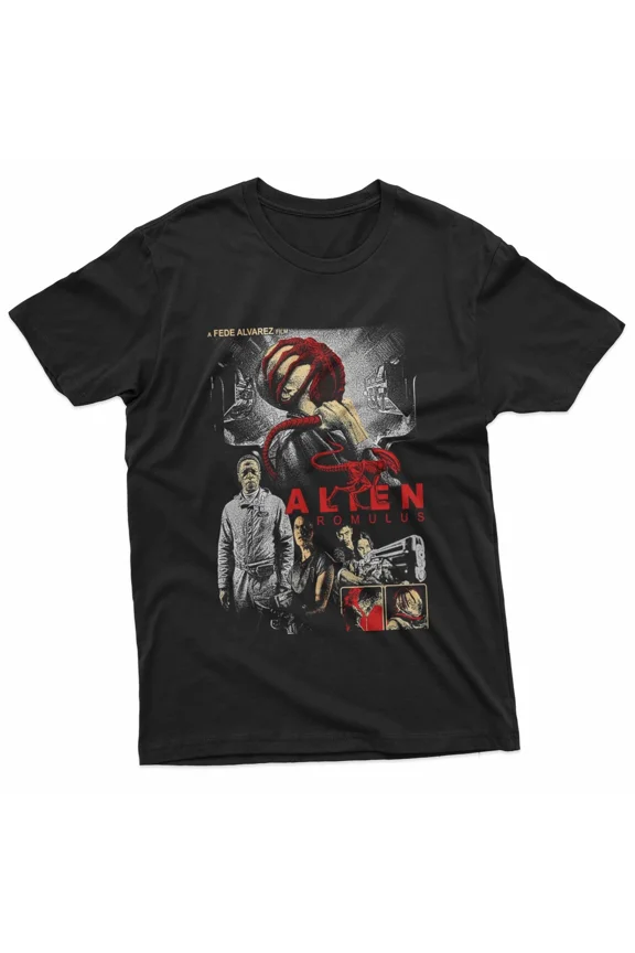 VINTAGE Movie Logo Logo Horror Halloween Series Vintage Film Black T-Shirt