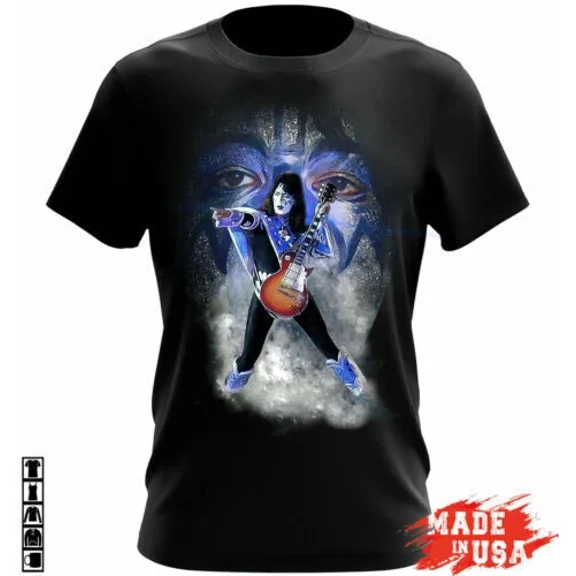 VINTAGE New Ace-Frehley Cotton Black S-5XL Unisex New t-Shirt
