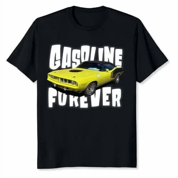 VINTAGE New Gasoline Forever T-Shirt S-5XL,black color