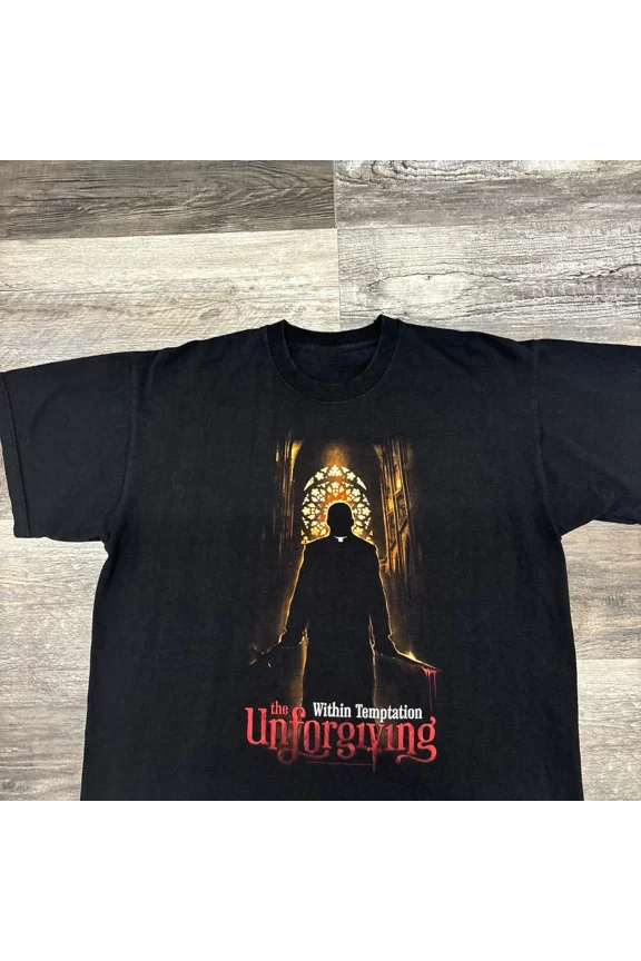 VINTAGE New Hot The Unforgiving Within Temptation Cotton Black S-5XL Shirt YY265