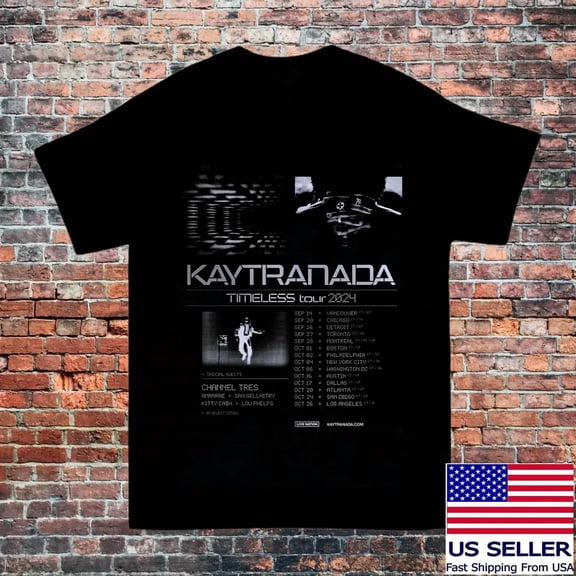VINTAGE New Kaytranada 2024 Timeless North American Tour T Shirt Full Size S-5XL