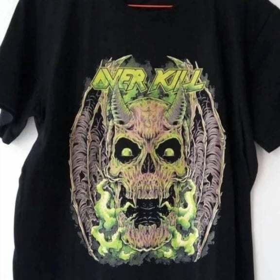 VINTAGE Overkil Mean Green Killing S-234XL Shirt All size Gift Fans