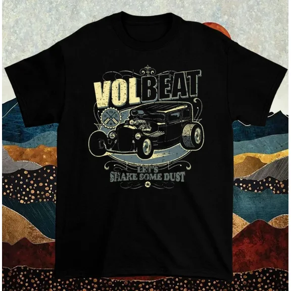 VINTAGE Popular Volbeat Band Lets Shake And Dust T-shirt, size S-5XL