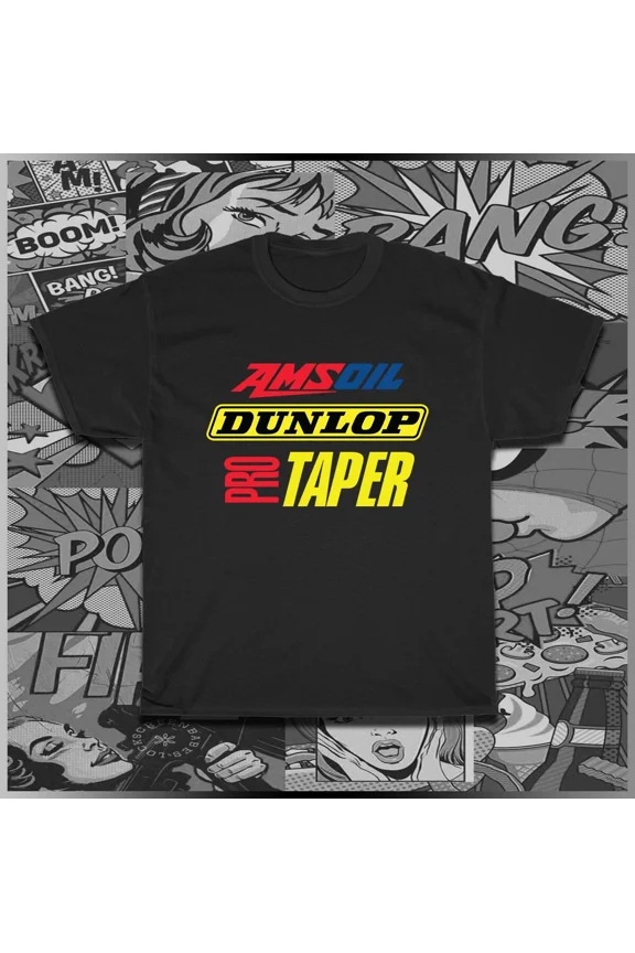 VINTAGE Pro Taper Dunlop Tires Motocross Men's T-Shirt American Size S-5XL T-Shirt