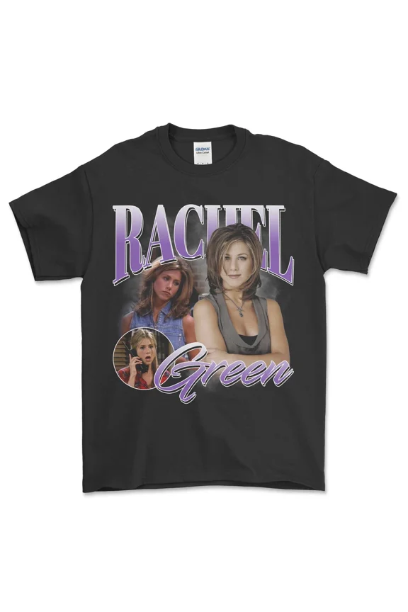 VINTAGE RACHEL GREEN Vintage Shirt, Homage Tshirt, Fan Tees, Retro 90s T-shirt Fan Art f