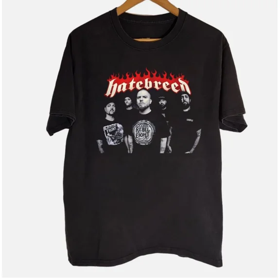 VINTAGE RARE Hatebreed Band Black Cotton Unisex S-5XL Shirt OM309