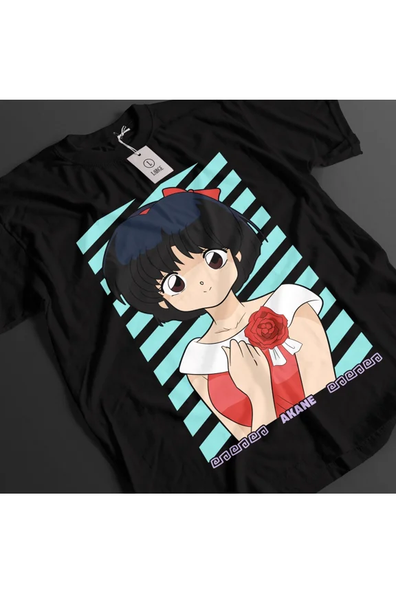 VINTAGE Ranma Shirt Akane Tshirt Ryoga T-Shirt Shampoo Top Genma Anime Ukyo Happosai Tee