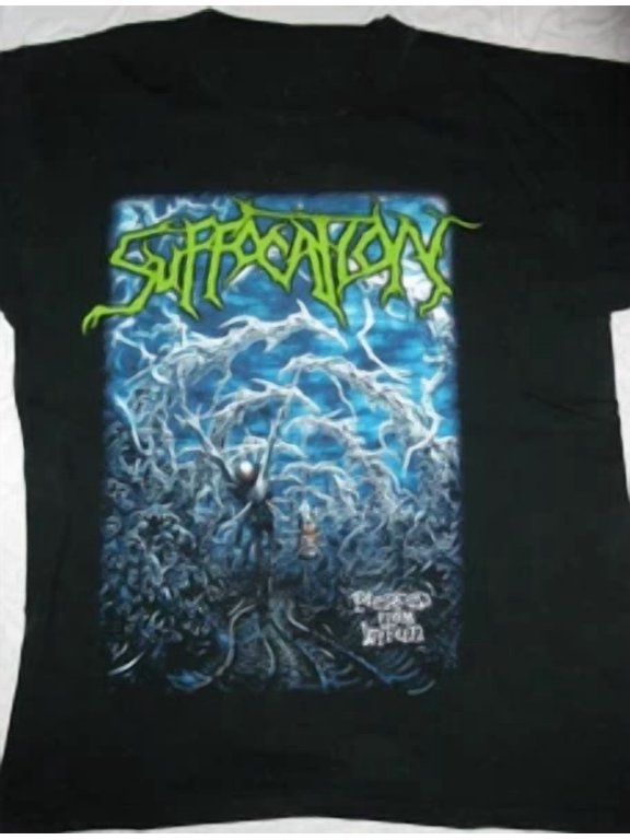 VINTAGE Rare Suffocation Pierced from Within Black Size S to 5XL T-Shirt