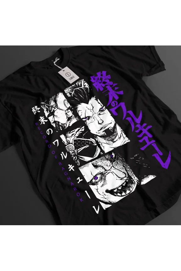 VINTAGE Record Of Ragnarok Shirt Jack The Ripper Tshirt Buda T-Shirt Adam Top Anime Tee