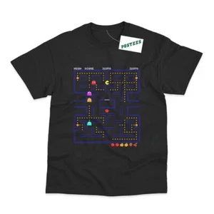 VINTAGE Retro Gaming Inspired By Pac-Man DTG Printed T-Shirt