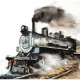 thumbnail image 1 of VINTAGE STEAM TRAIN Poster Print by Atelier B Art Studio, 1 of 1
