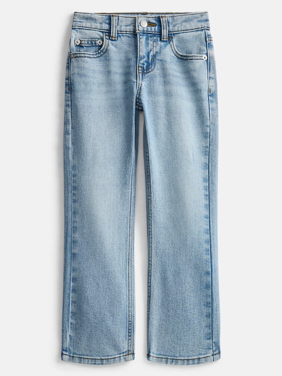 Boys Vintage-Inspired Straight Leg Denim Jeans, Sizes 4-18 and Husky