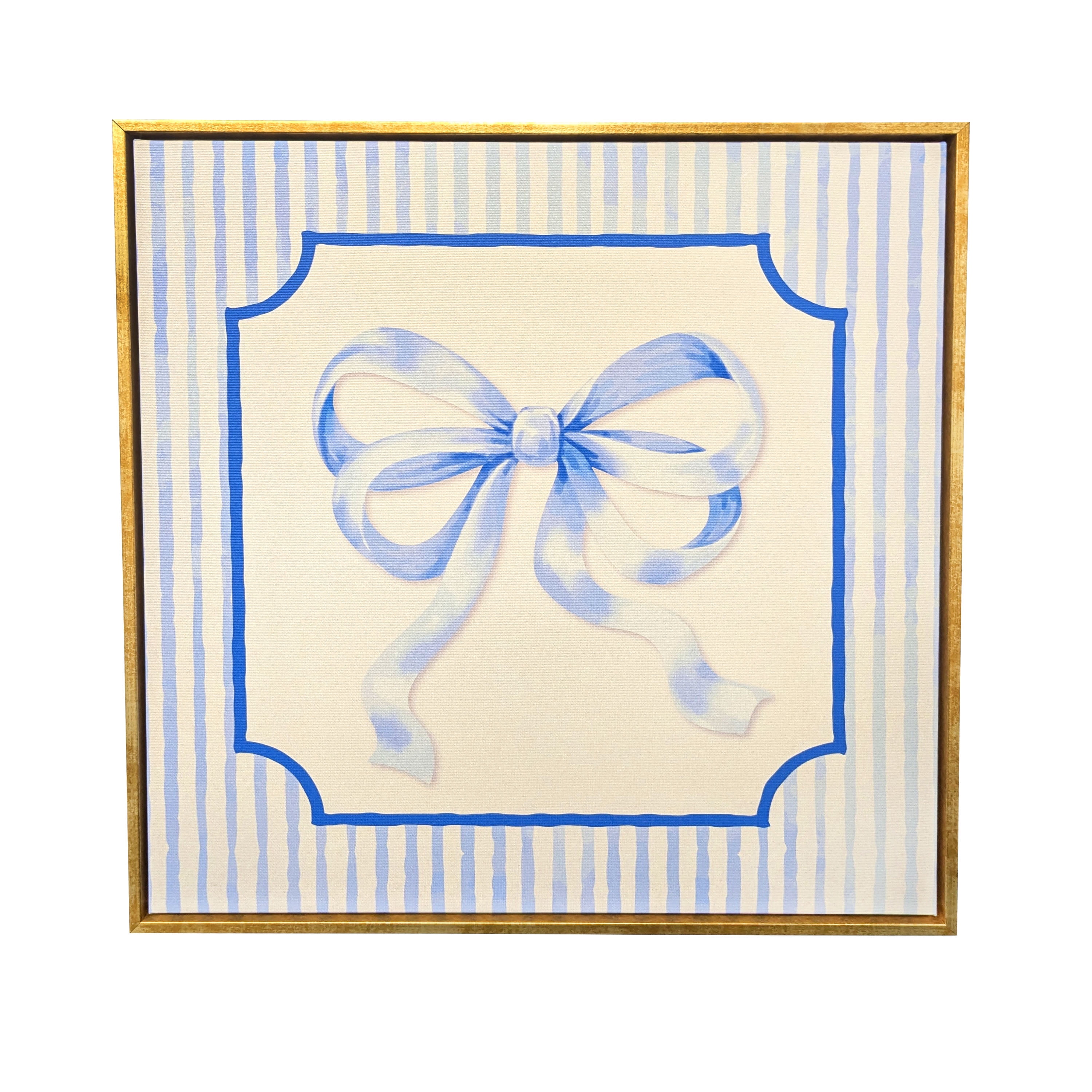 Bradley & Ballard 16x16 Vintage Bow Framed Wall Art on Canvas