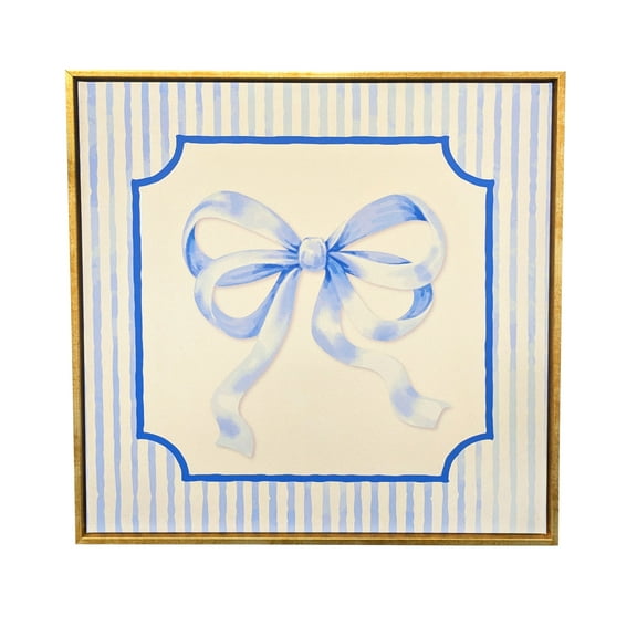 Bradley & Ballard 16x16 Vintage Bow Framed Wall Art on Canvas