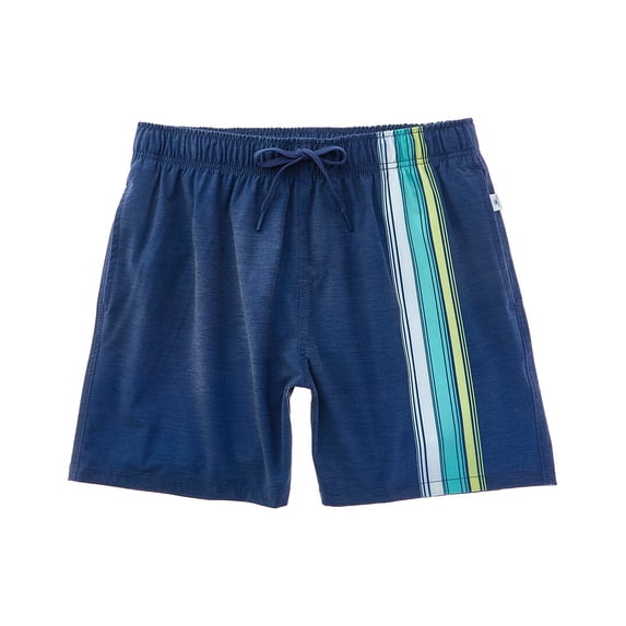 VINTAGE SUMMER mens  4-Way Stretch Volley Swim Trunk, s, Blue