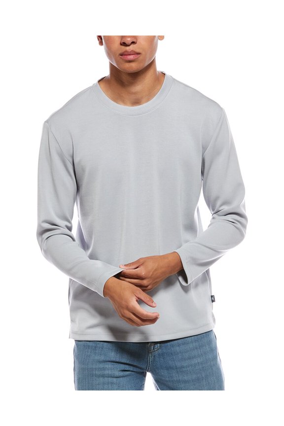mens Performance Cloud Crewneck Sweatshirt, XL, Grey