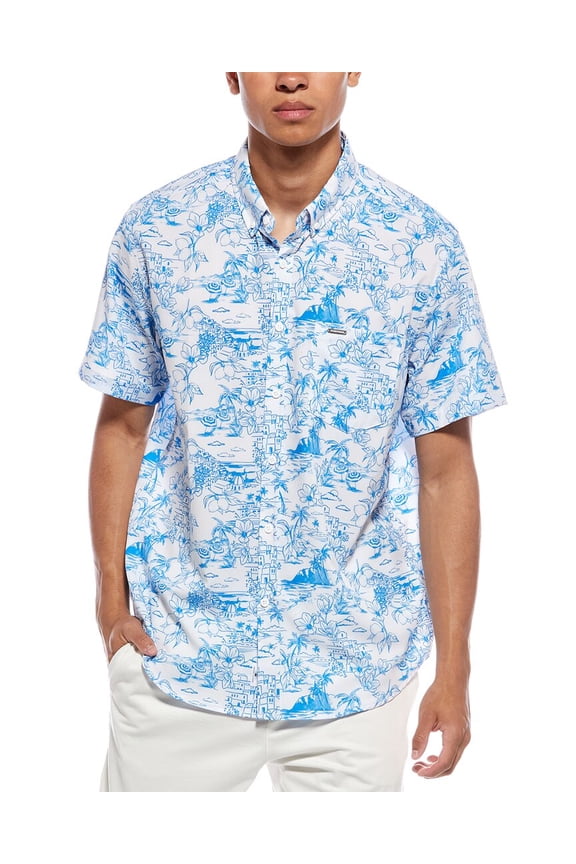 mens Performance Shirt, s, Blue