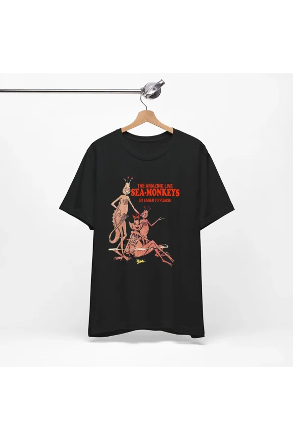 VINTAGE Sea Monkeys t-shirt 1960s 1970s Comics Comic Books Ads Retro