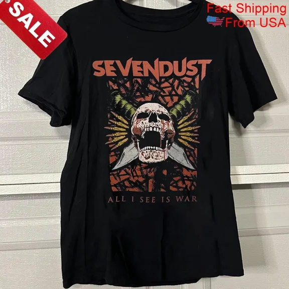 VINTAGE Sevendust All I See Is War Gift For Fans Unisex S-5XL Shirt