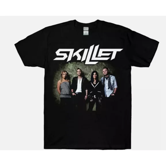 VINTAGE Skillet Member Concert Tour Black T-Shirt Size S M L 2345XL