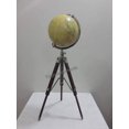 thumbnail image 1 of VINTAGE TABLE TOP GLOBE WITH BROWN TRIPOD STAND COLLECTABLE NAUTICAL Rustic Vintage Home Decor Gifts, 1 of 3