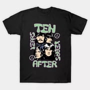 VINTAGE Ten Years After T-shirt Unisex Black Cotton All Sizes BT197