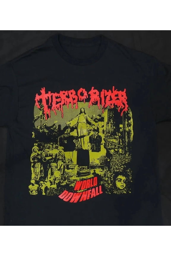 VINTAGE Terrorizer Band - World Downfall Tee Shirt Black Unisex