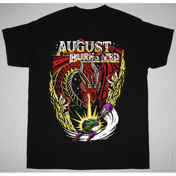 VINTAGE The Legend August burns red Short Sleeve Black Size S-5XL Shirt