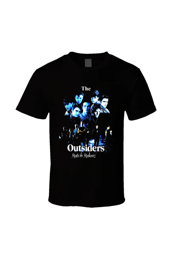 VINTAGE The Outsiders Movie Poster Black T Shirt