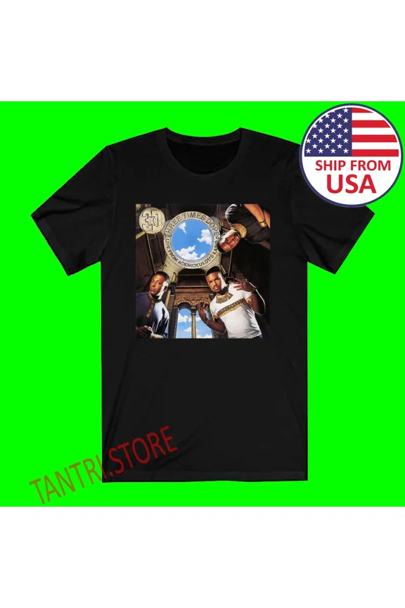 VINTAGE Three Times Dope From Acknickulous Land Men's Black T-Shirt Size S to 3XL