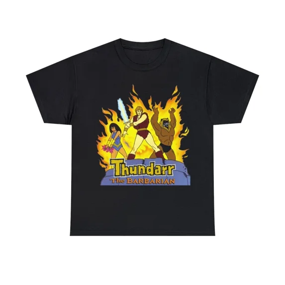 VINTAGE Thundarr the Barbarian Unisex Heavy Cotton Tee, Saturday Morning Cartoons, 80s