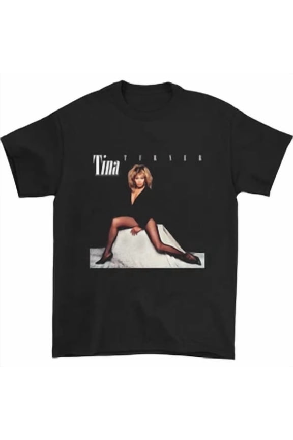 VINTAGE Tina Turner Private Dancer Short Sleeve Black Unisex All size Shirt