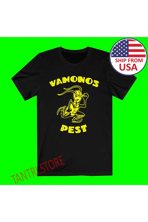VINTAGE Vamonos Pest Men's Black T-Shirt Size S to 3XL