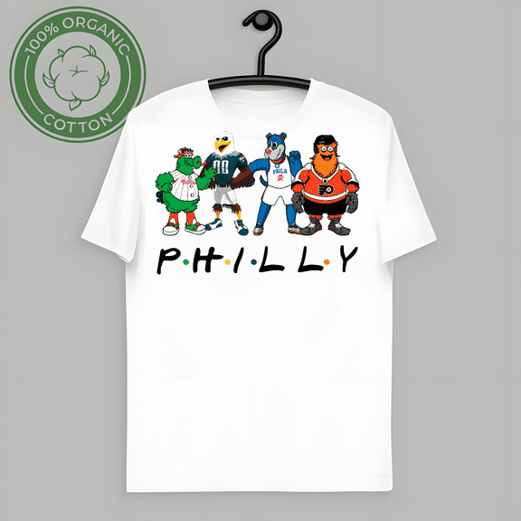 VINTAGE Vintage PHILLY SPORTS MASCOTS GRAPHIC T-SHIRT-TH56057