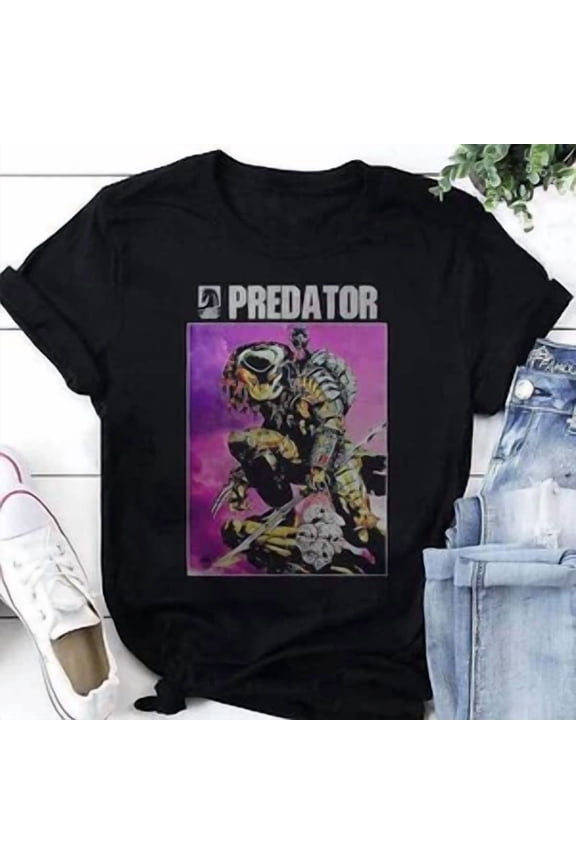 VINTAGE Vintage Predator Graphic T-Shirt, Predator Shirt Fan Gifts, Predator Movie Shirt