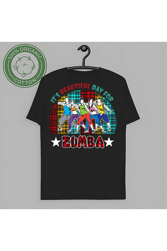 VINTAGE Vintage Retro It's Beautiful Day For Zumba Plaid Zumba Dancer Dancing Shirt-TH61907