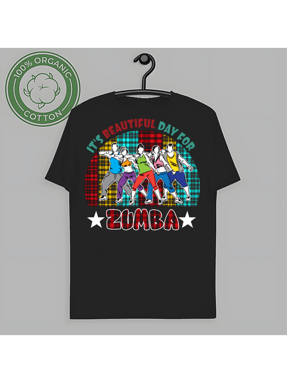 VINTAGE Vintage Retro It's Beautiful Day For Zumba Plaid Zumba Dancer Dancing Shirt-TH61907