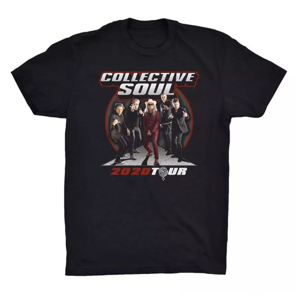 VINTAGE Vtg Collective Soul 2020 Tour Cotton Black Full Size Unisex Shirt J509