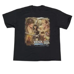 VINTAGE Xena The Warrior Princess 10th Anniversary T-Shirt Cotton Tee All Sizes