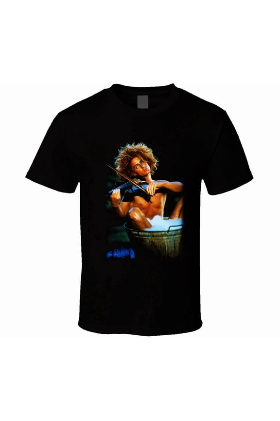 VINTAGE Young Einstein Movie 80S Black T Shirt