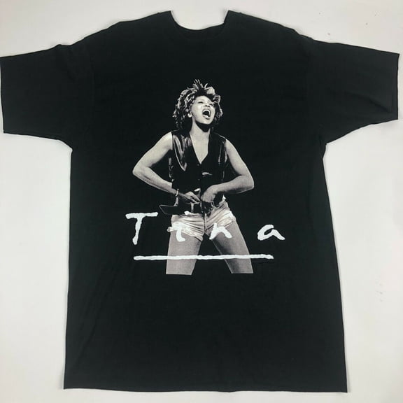 VINTAGE black TINA TURNER WHAT'S LOVE TOUR 1993 Concert Tee All Size