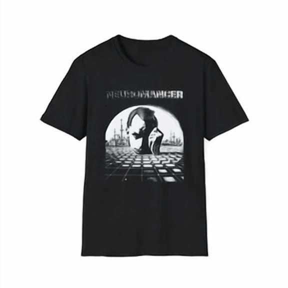 VINTAGE neuromancer 1984 novel by william gibson book cover tshirt